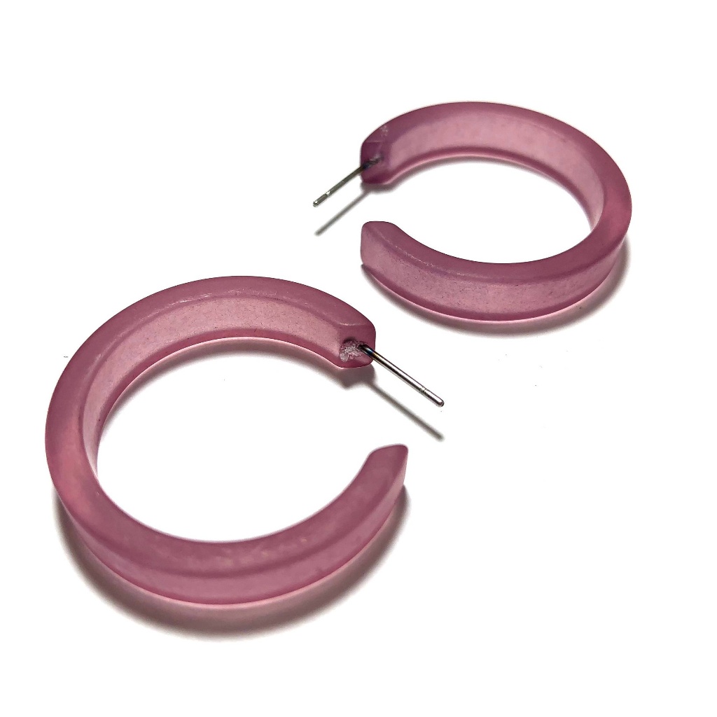 Leetie Lovendale Amethyst Classic Hoops Earring 18$